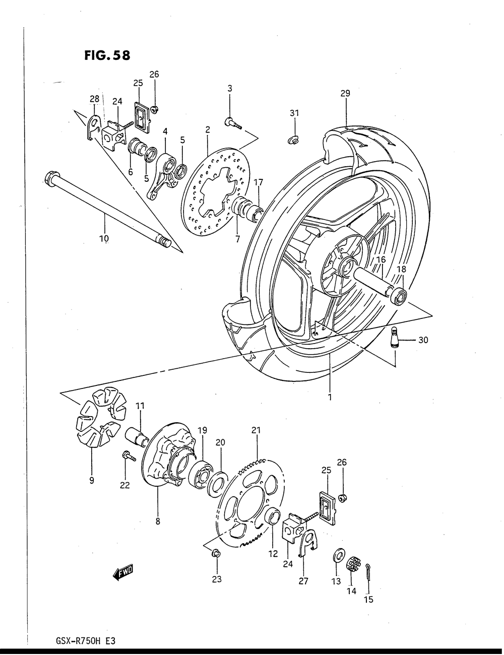 Rear wheel