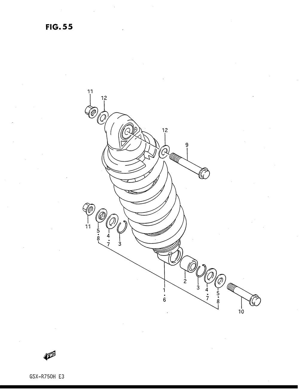 Rear shock absorber