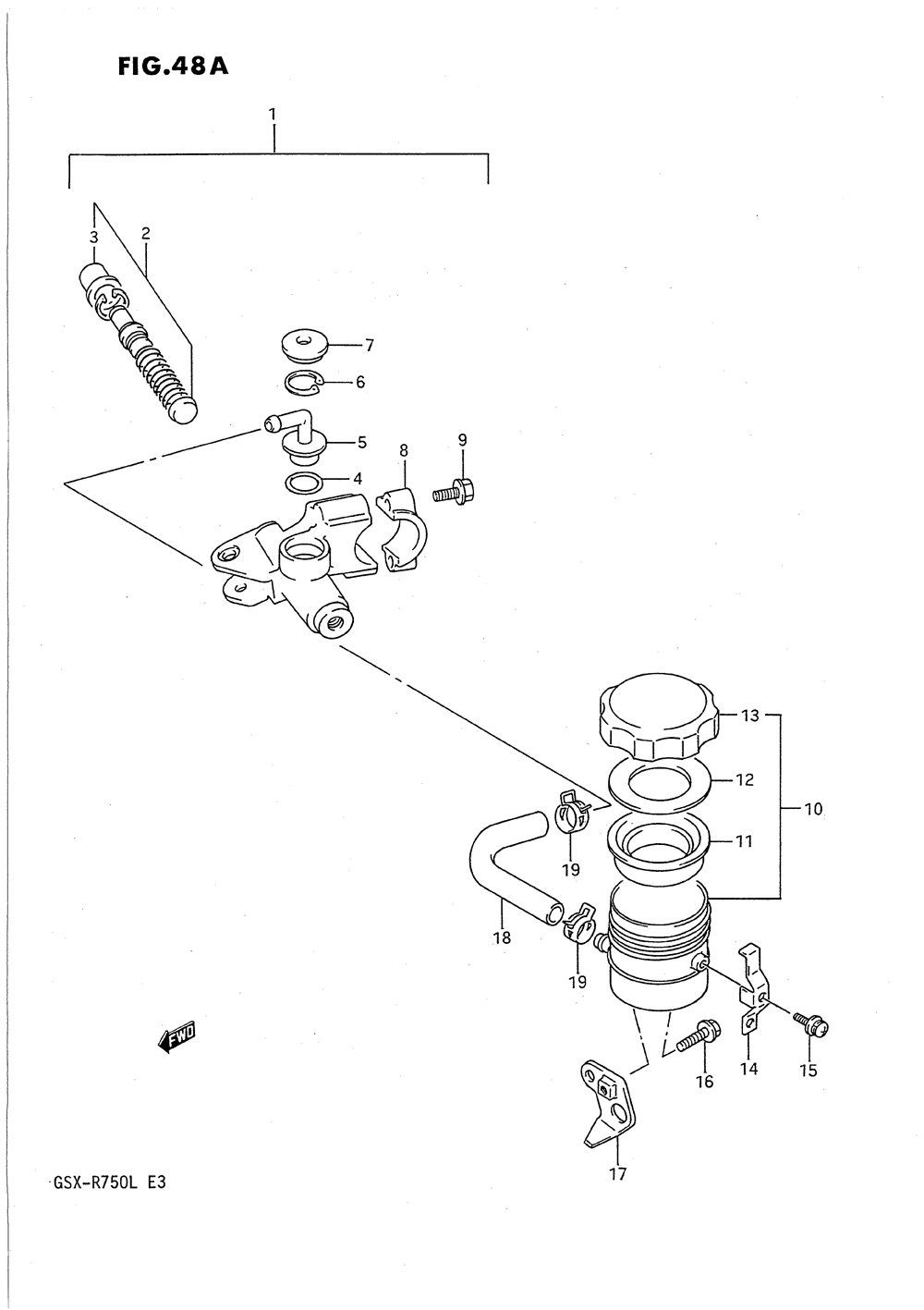 Front master cylinder (model l)