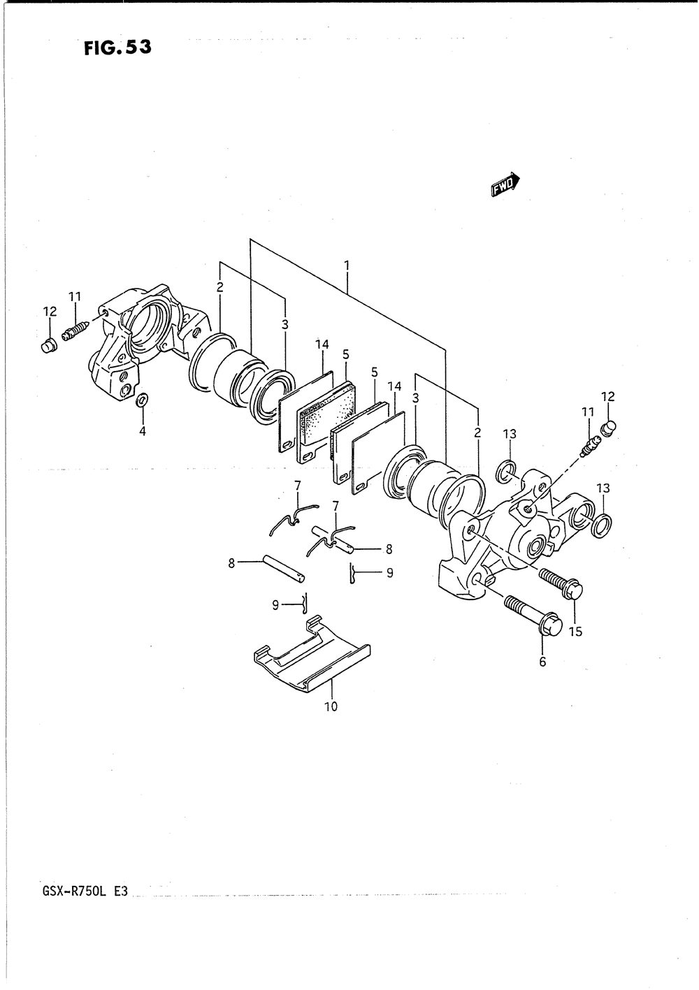 Rear caliper