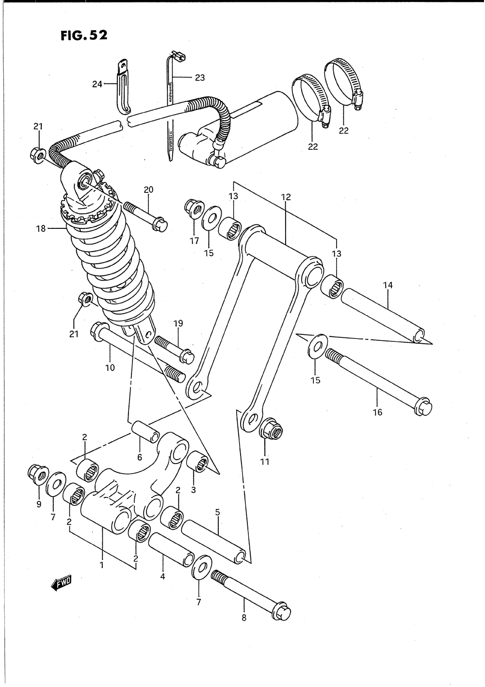 Rear cushion lever (model p)