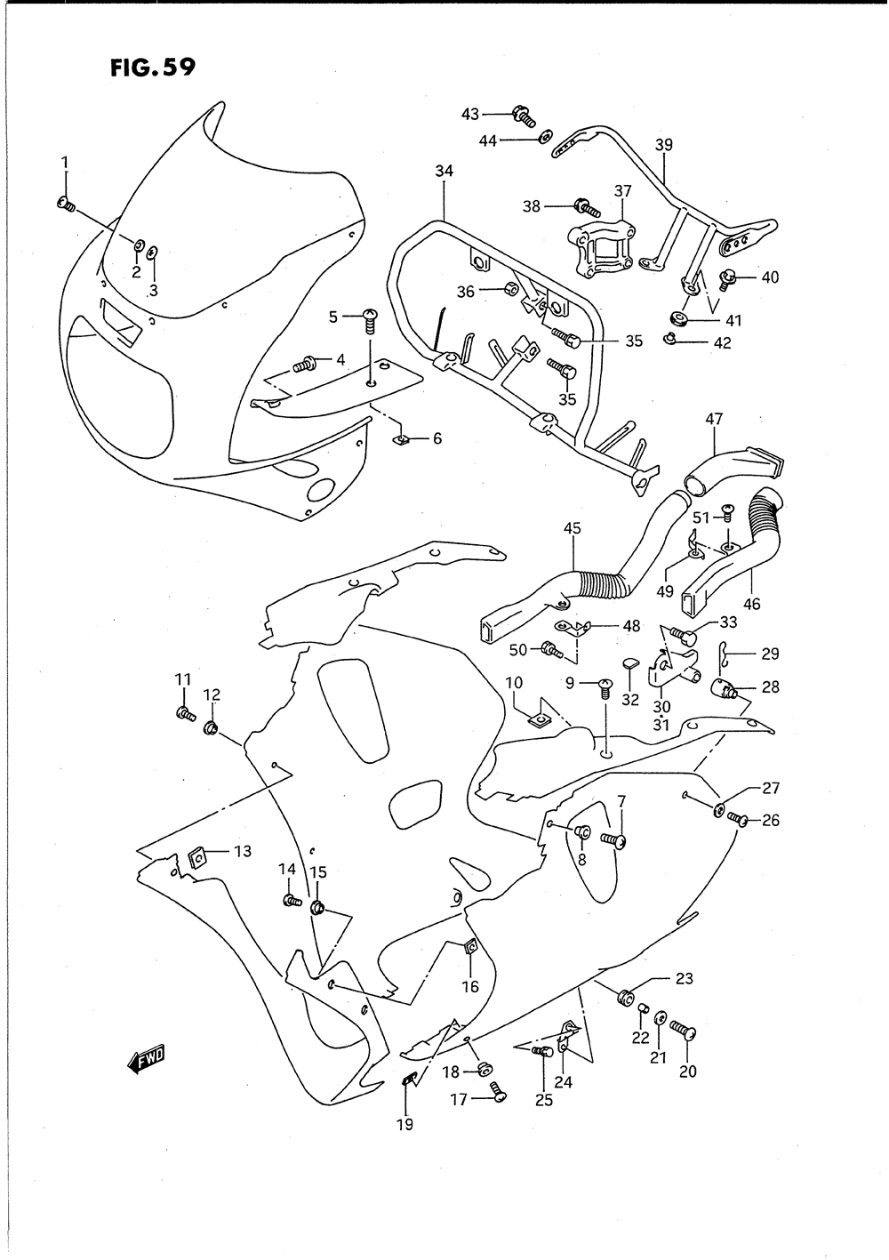 Installation parts (model p)