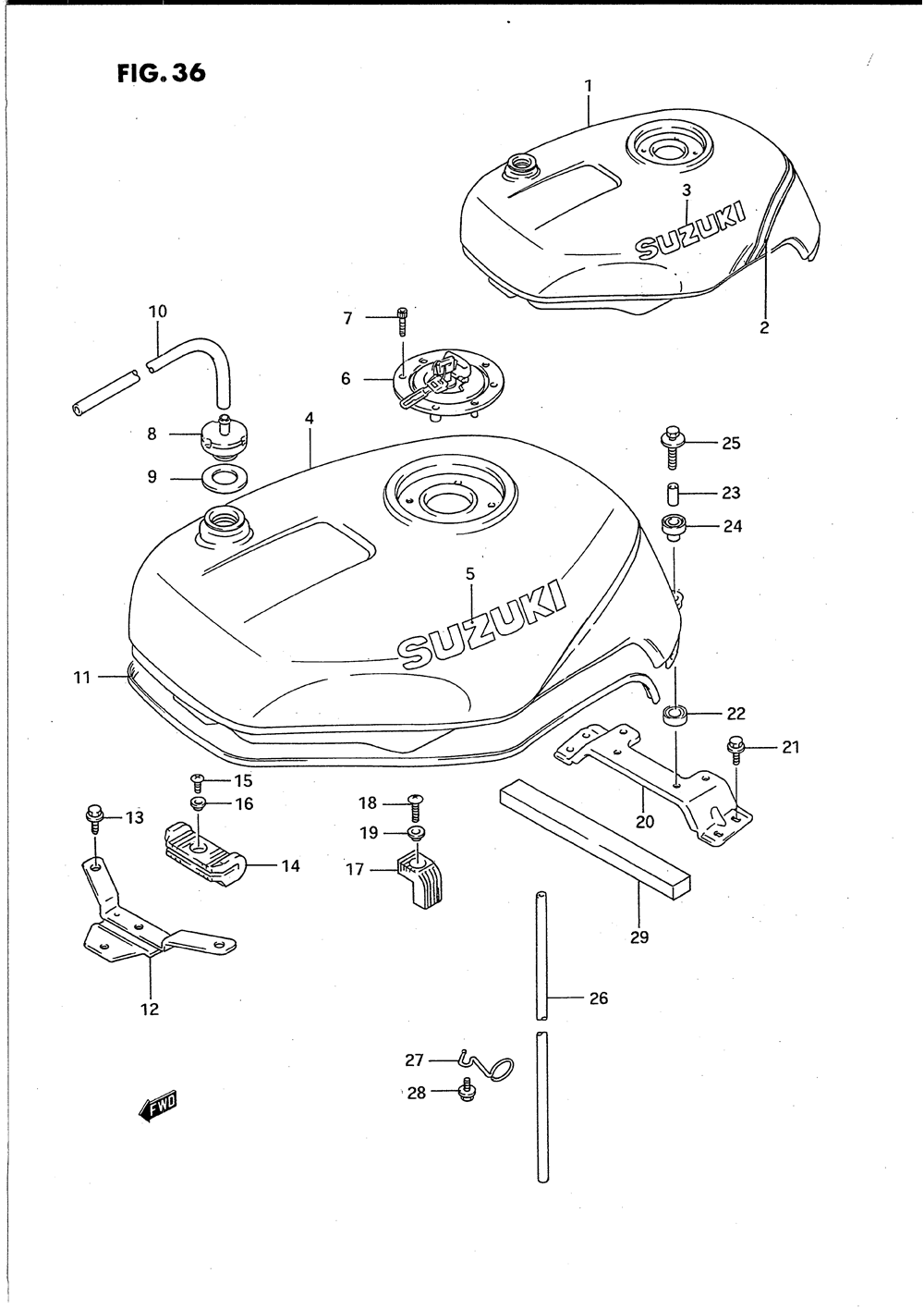 Fuel tank (model p)