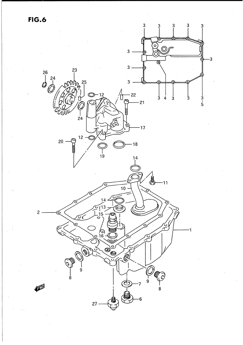 Oil pan - oil pump