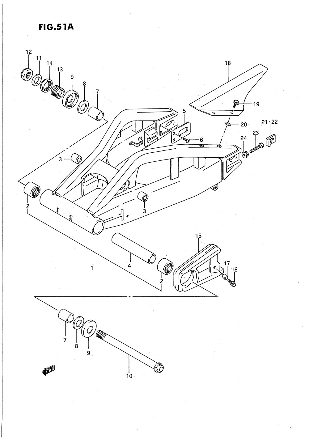 Rear swinging arm (model r_s)