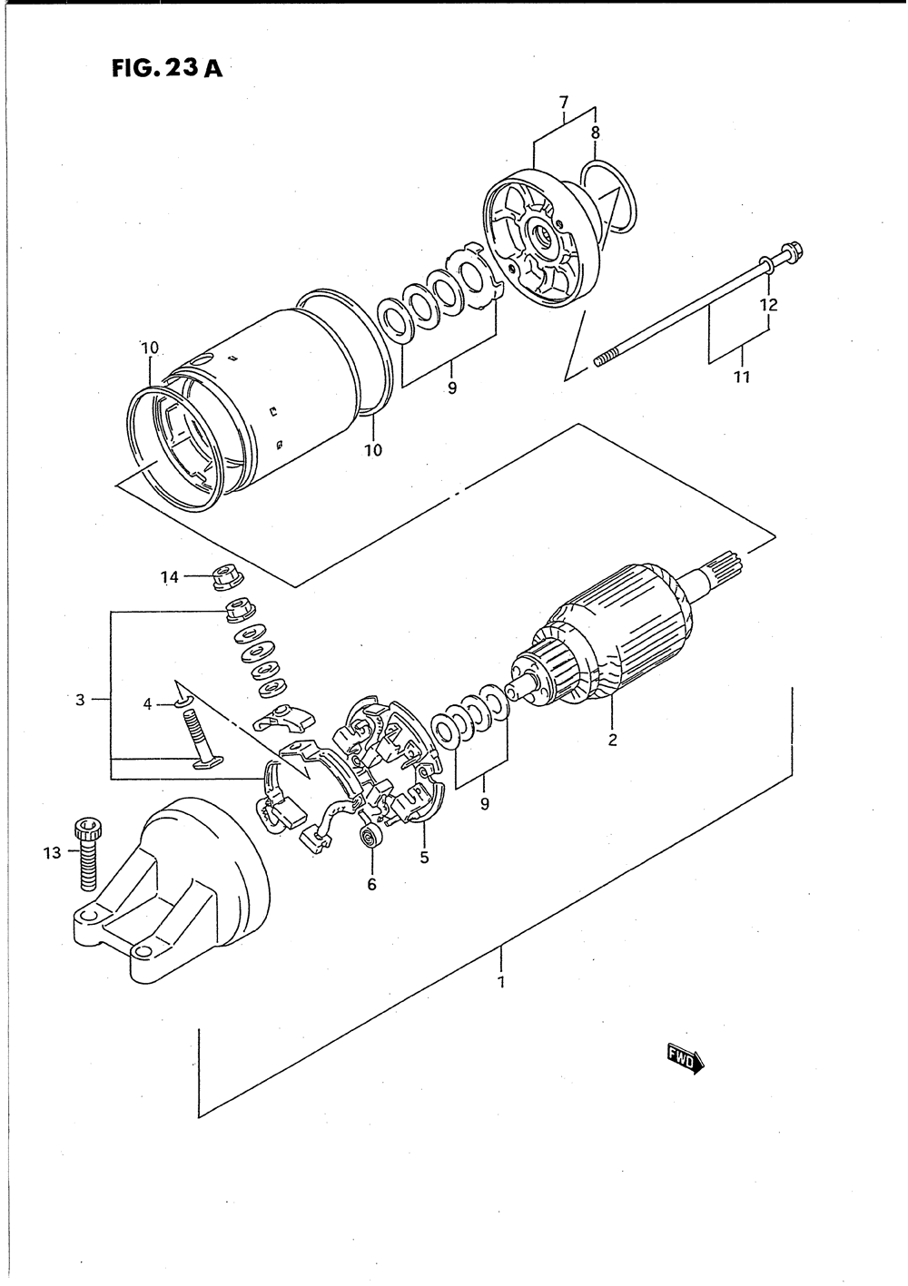 Starting motor (model r_s)