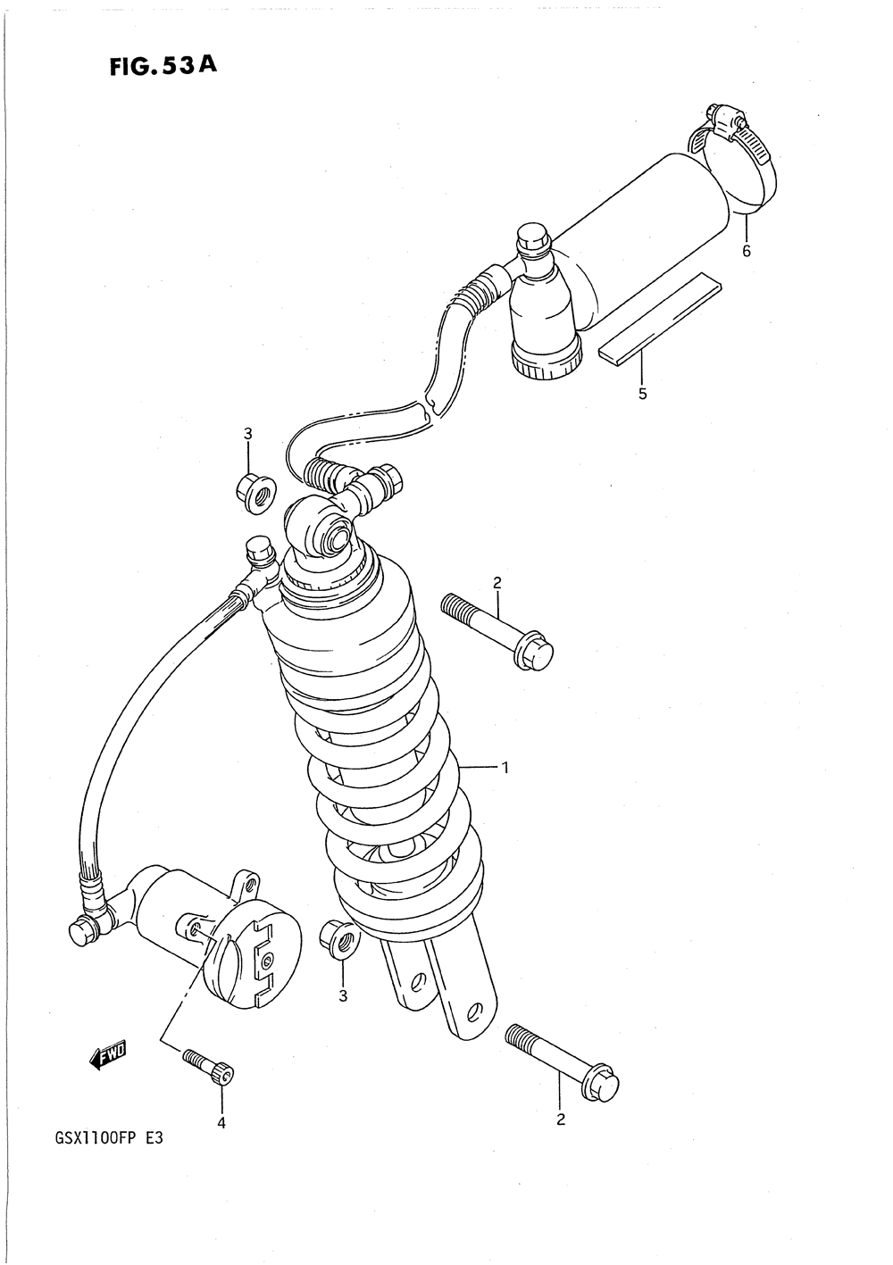 Rear shock absorber (model k_l_m_n_p)