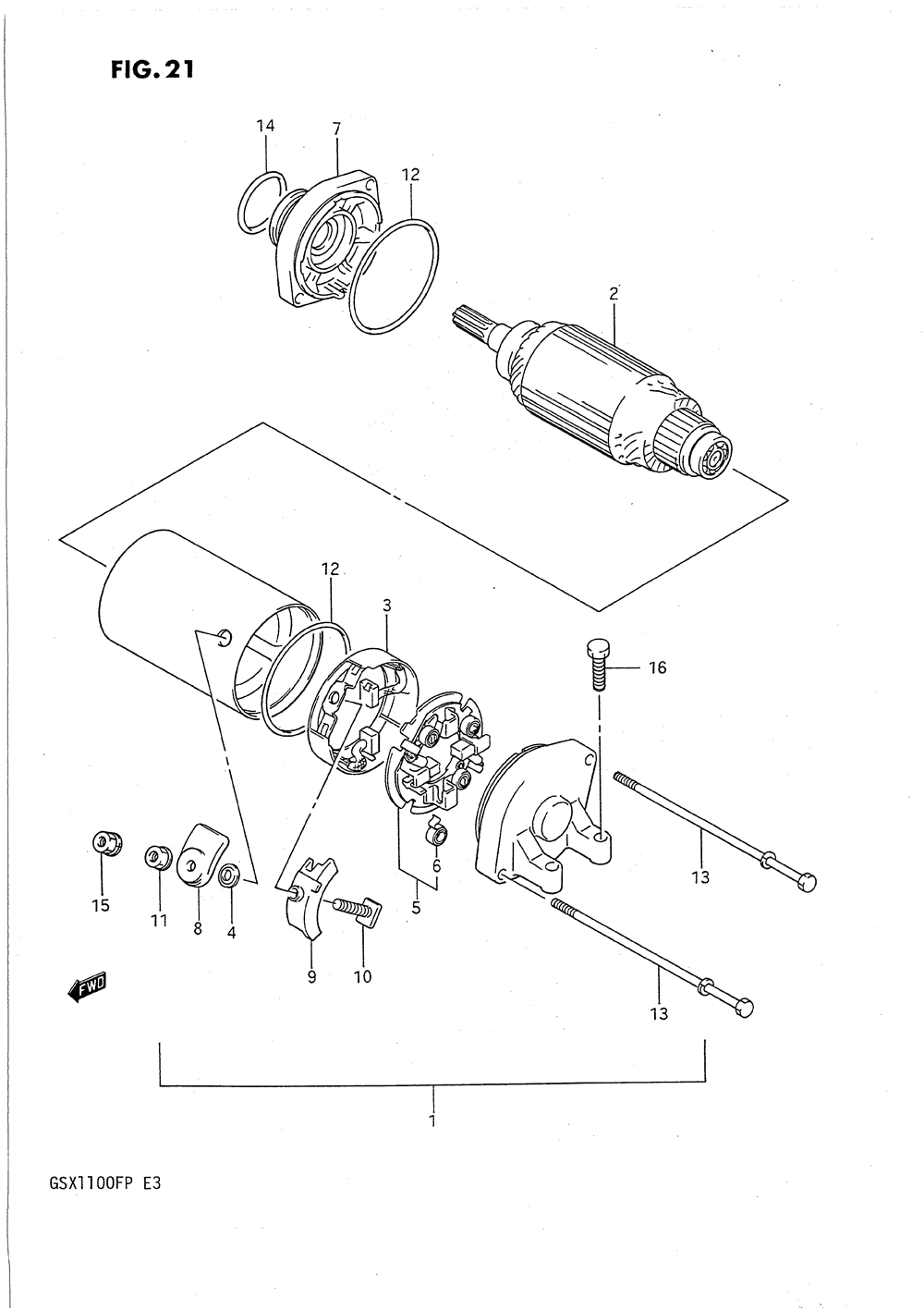 Starting motor