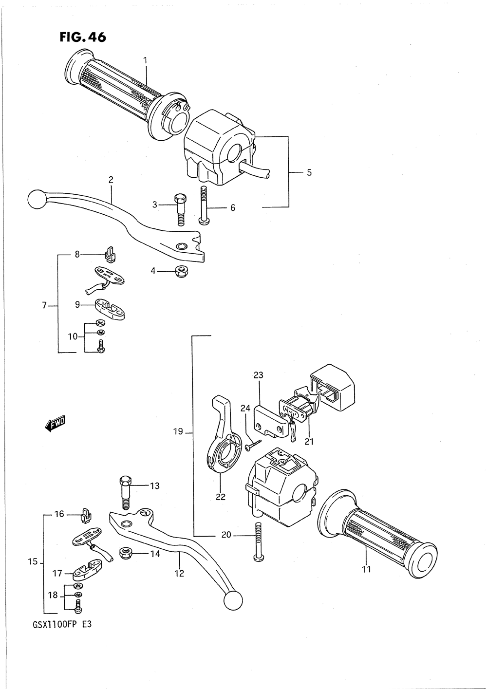 Handle switch (model j)