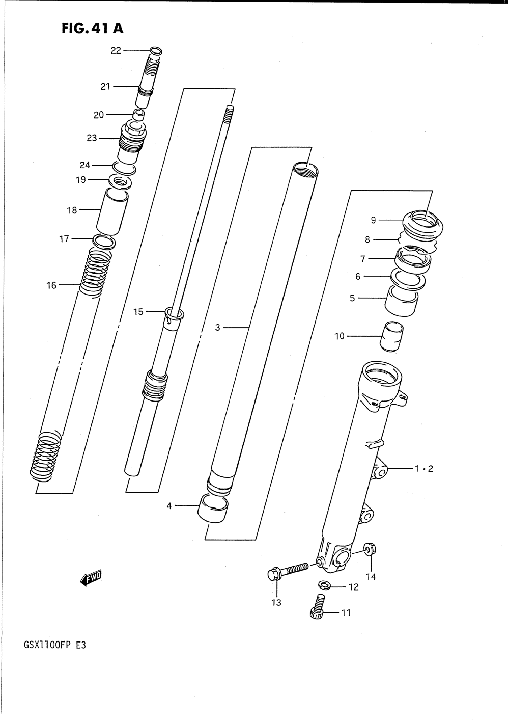 Front damper (model k_l_m_n_p)