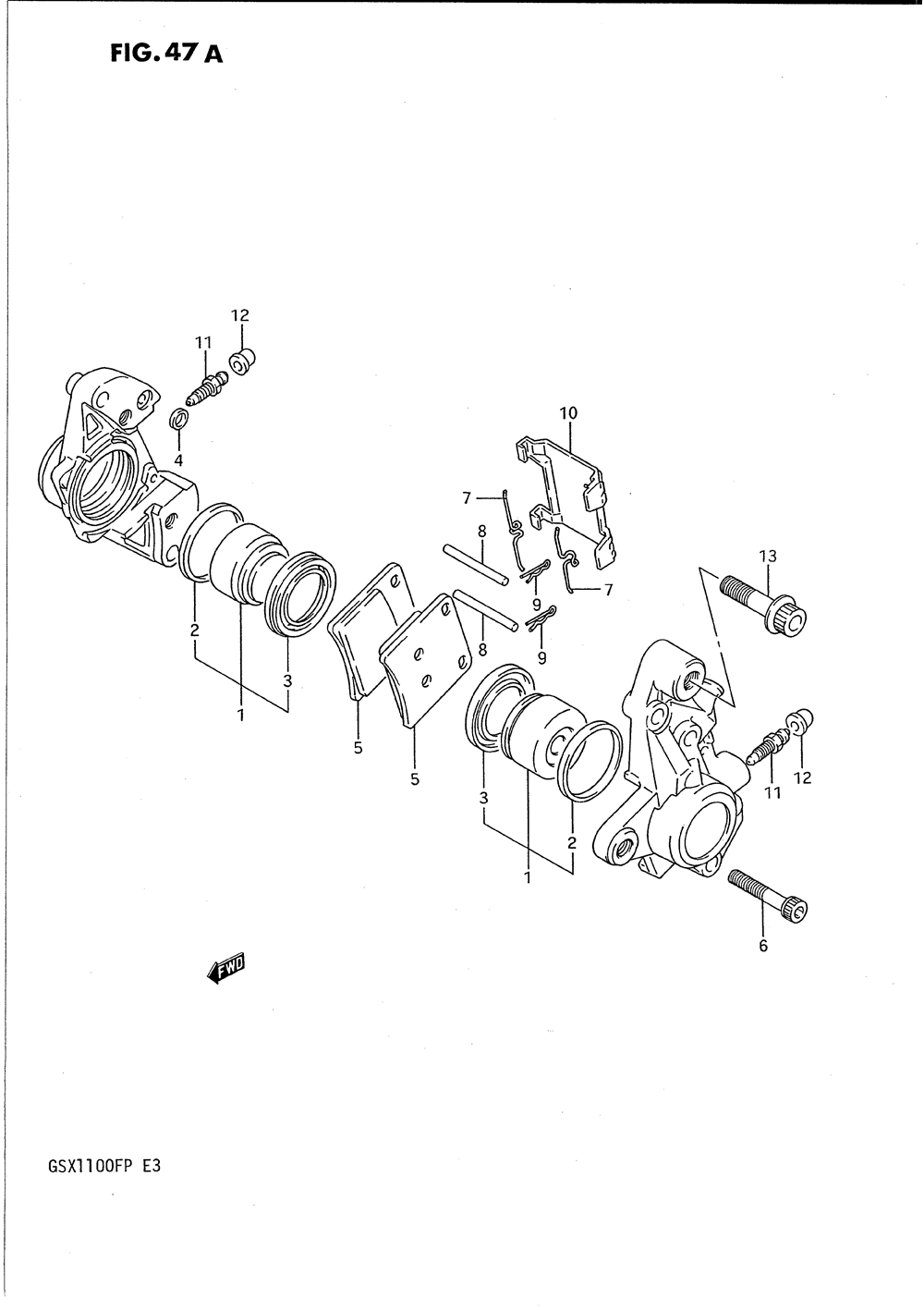 Front calipers (model k_l_m_n)