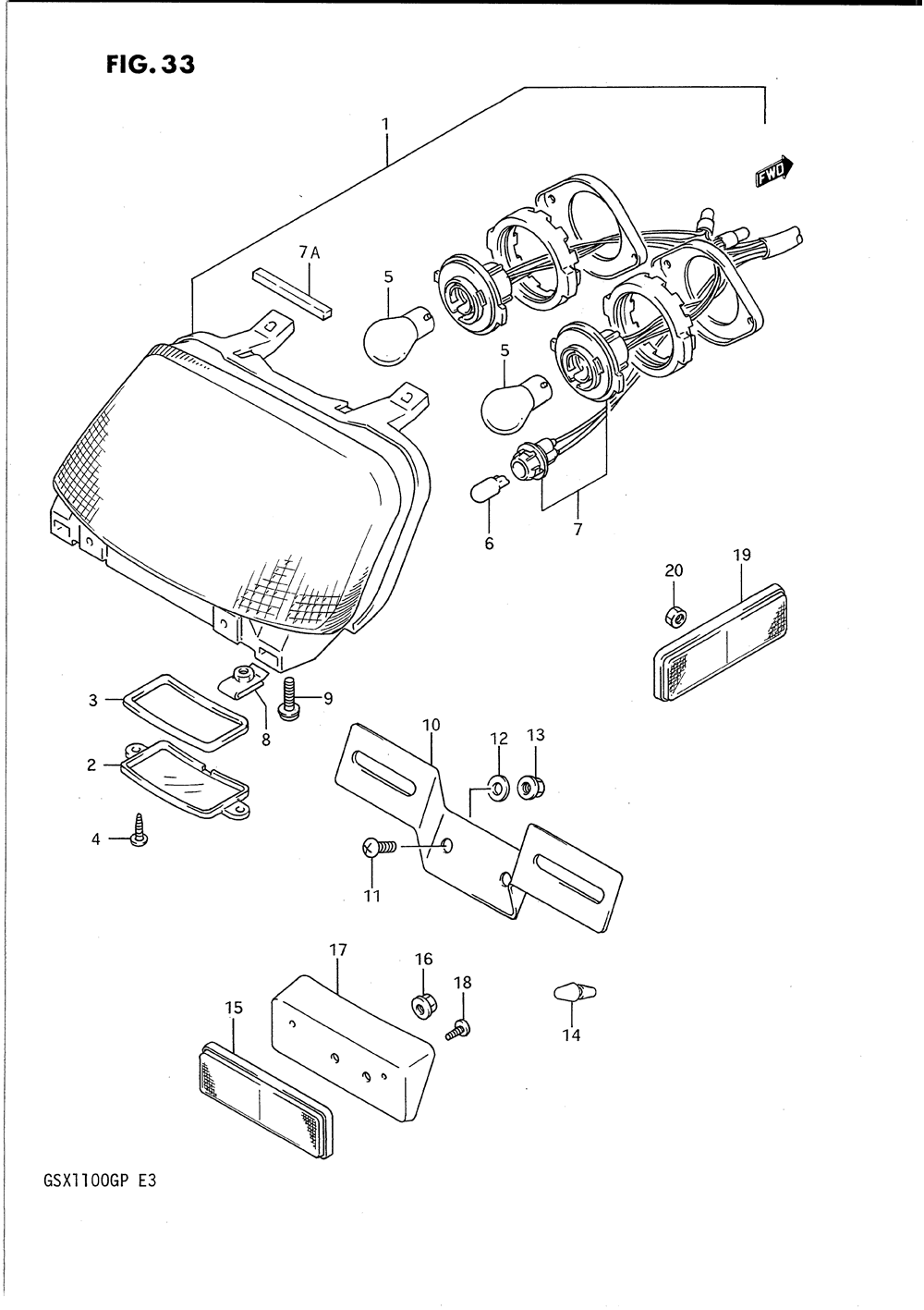 Rear combination lamp