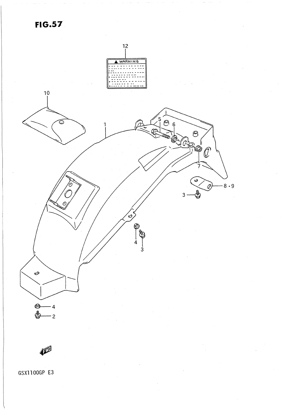 Rear fender