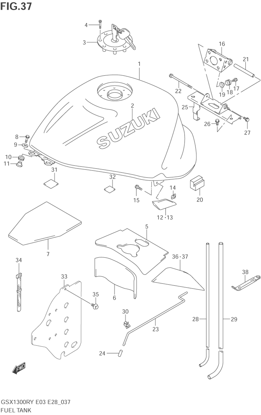 Fuel tank (model x)