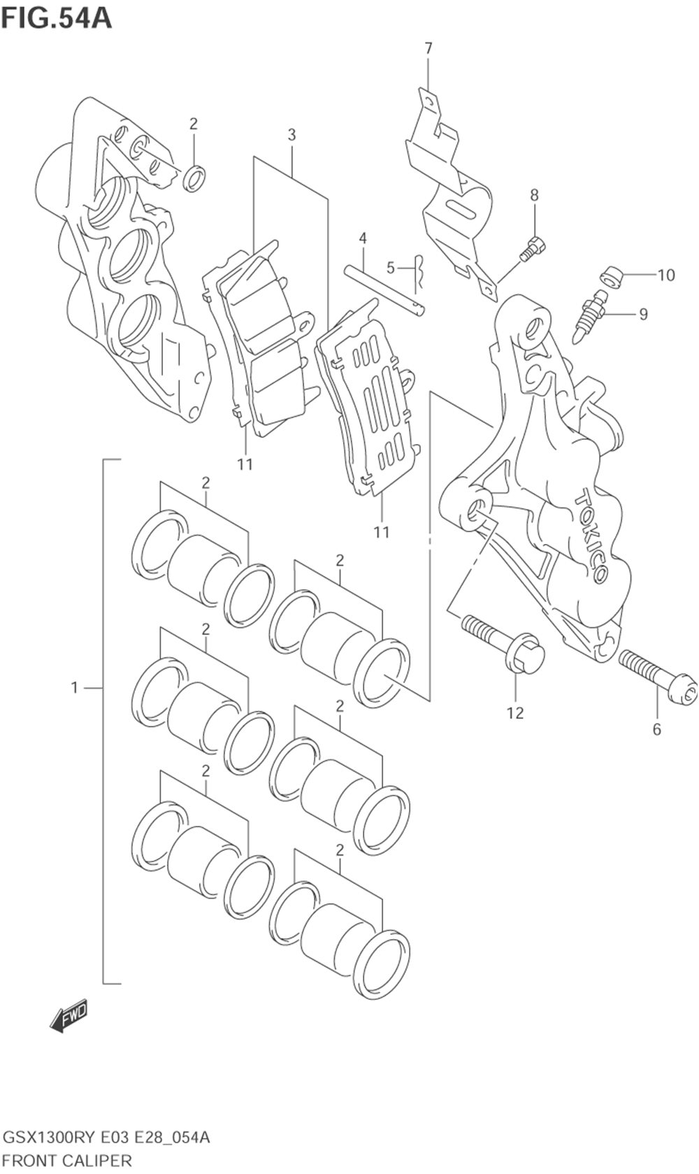 Front calipers (model k3)