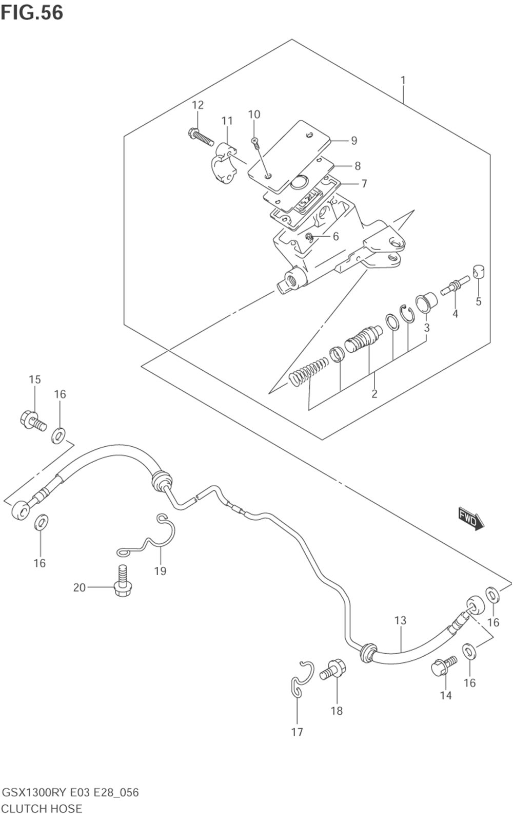 Clutch hose