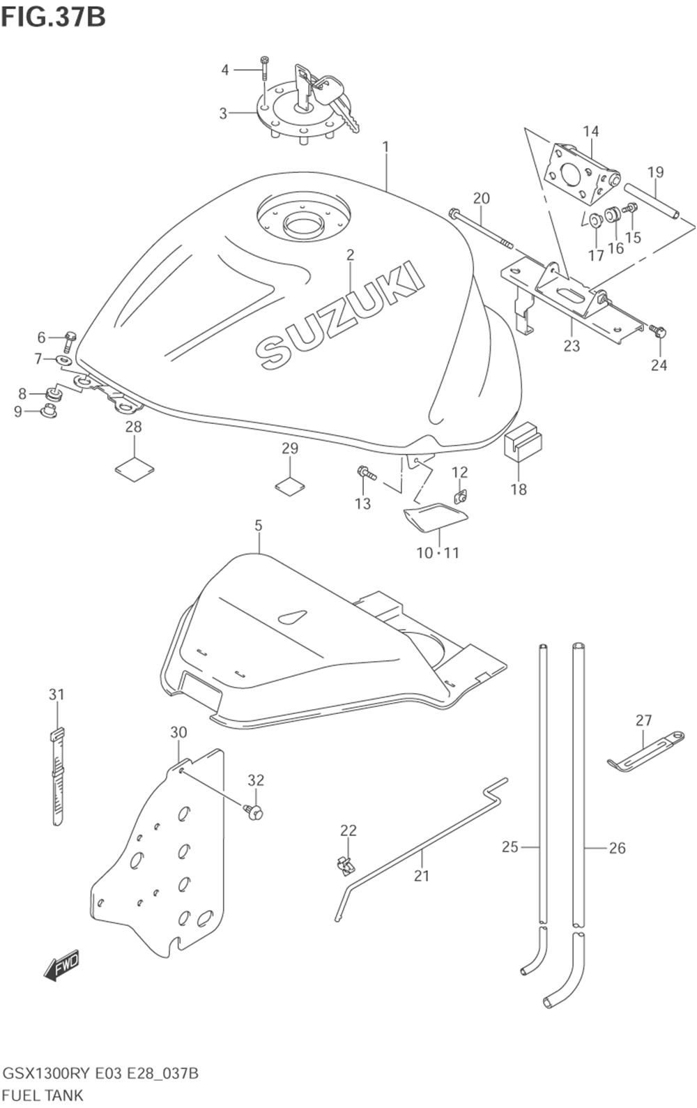 Fuel tank (model k1)