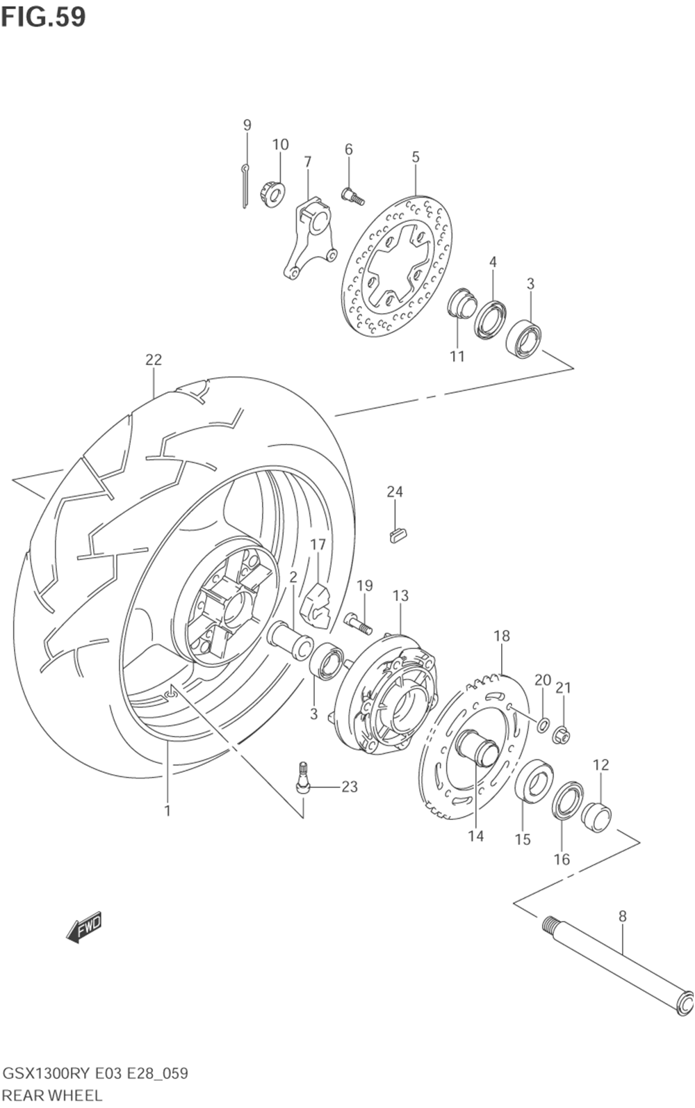 Rear wheel