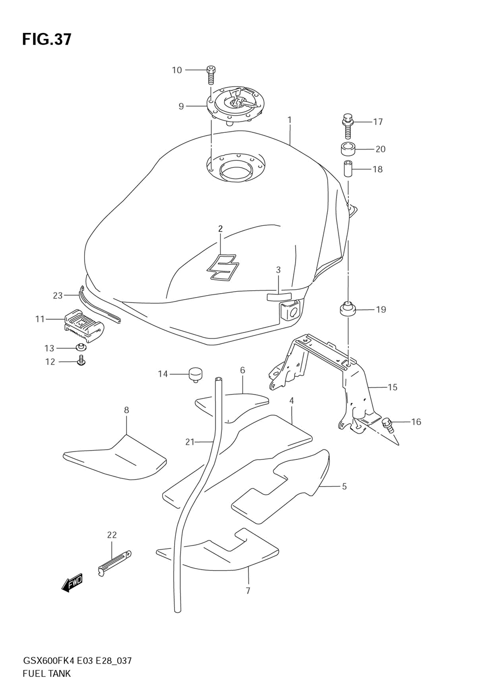 Fuel tank (model k4)