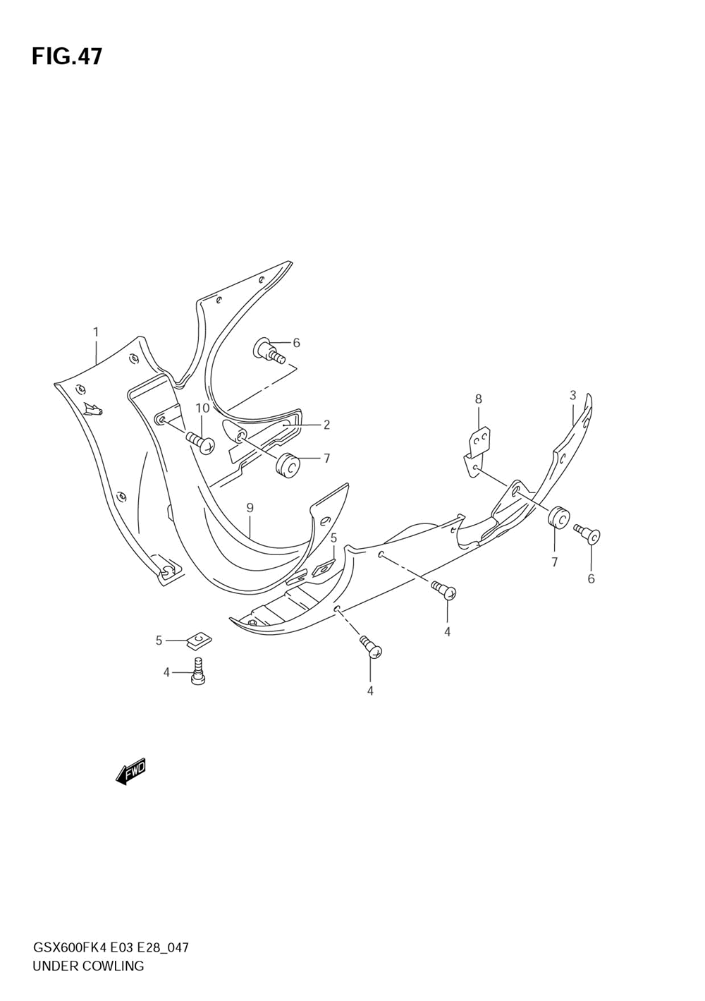 Under cowling (model k4_k5)