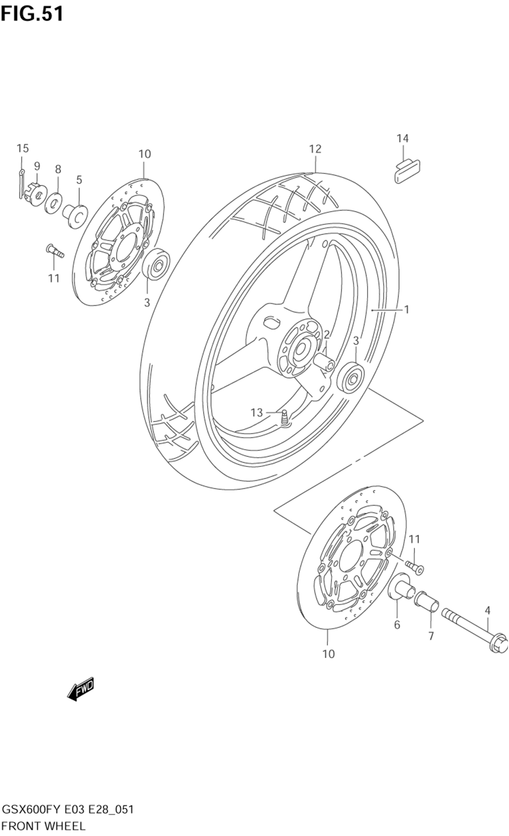 Front wheel (model w_x_y_k1_k2)