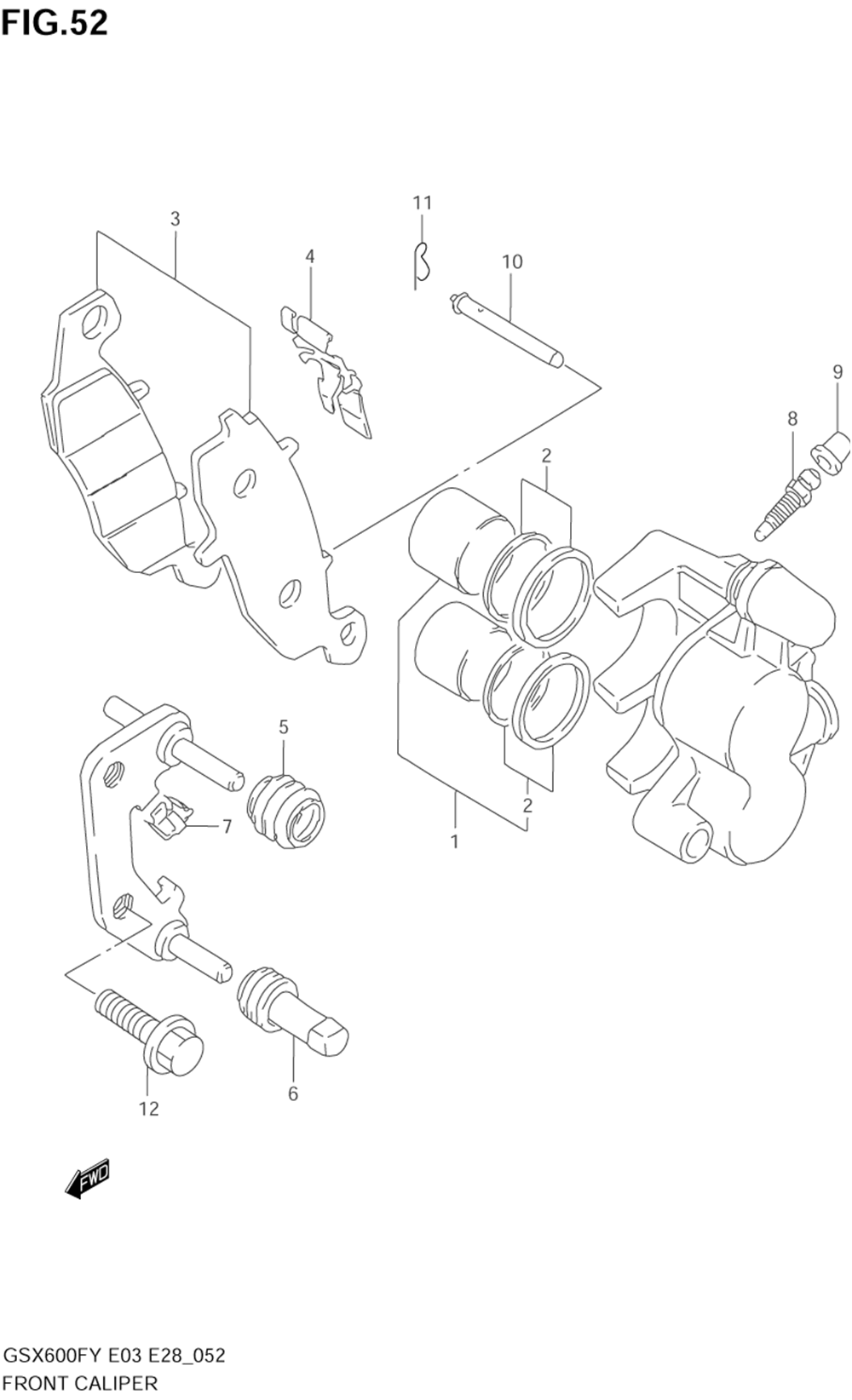 Front caliper