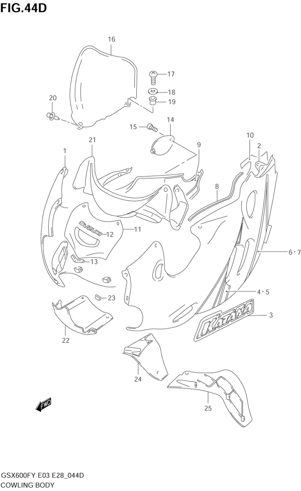 Cowling body (model k2)