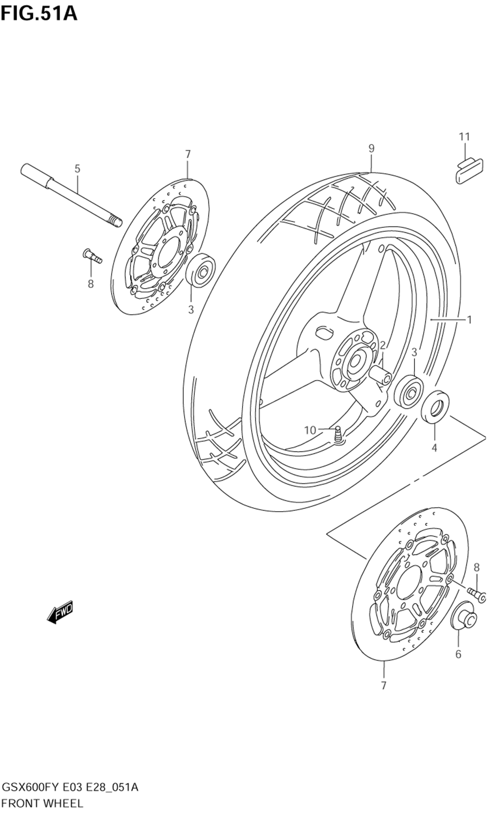 Front wheel (model k3)
