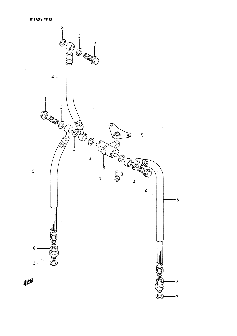 Front brake hose