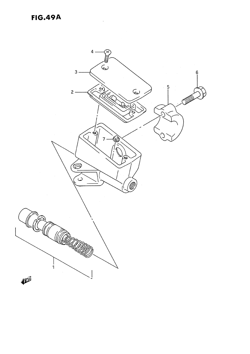 Front master cylinder (model k_l_m_n)