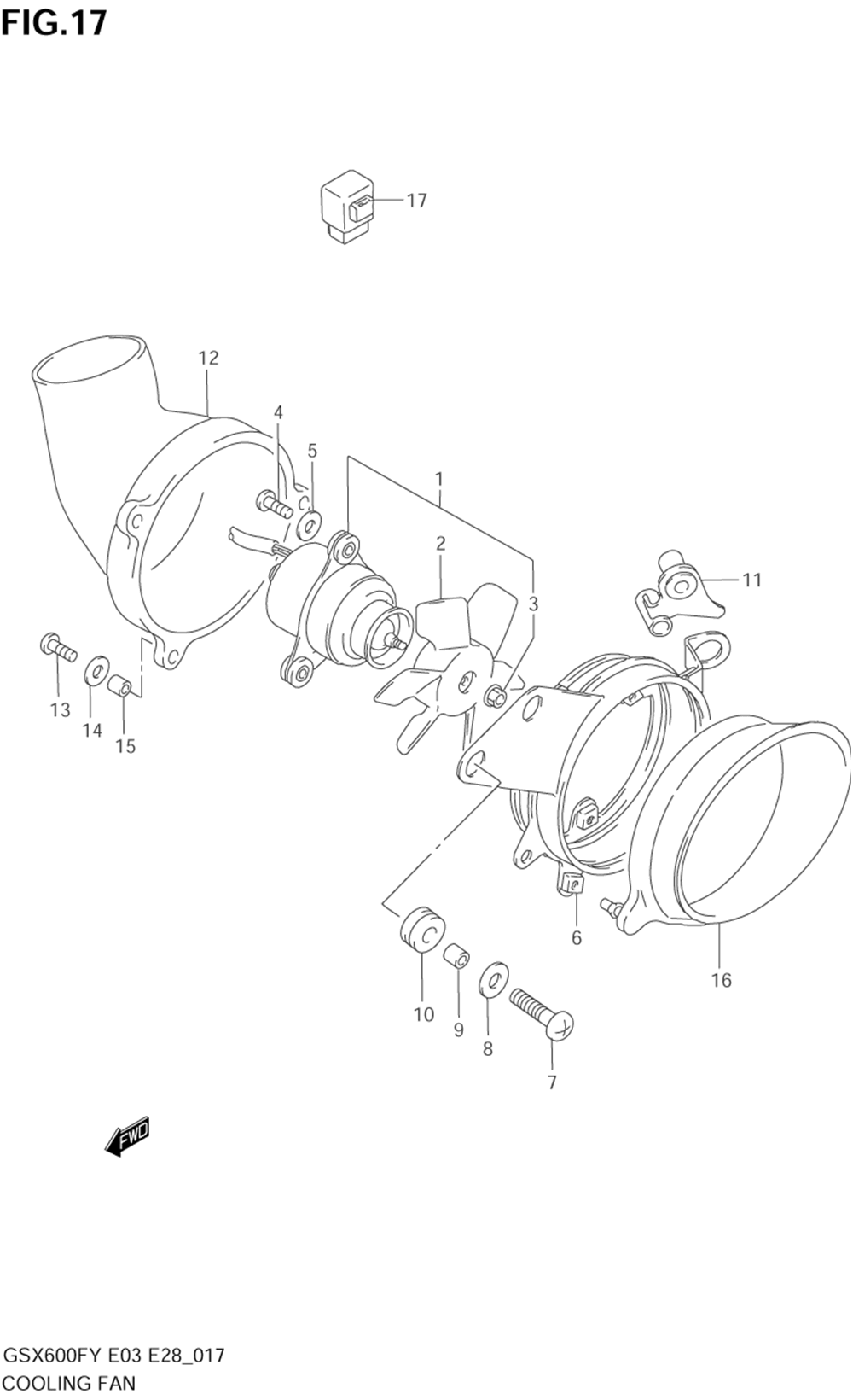 Cooling fan (e33)