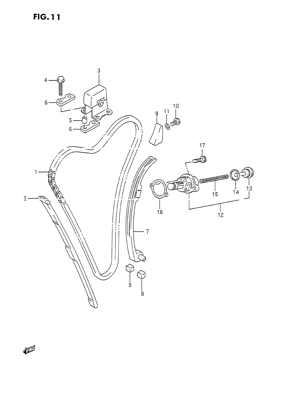 Cam chain (model j_k_l_m_n_p_r_s)