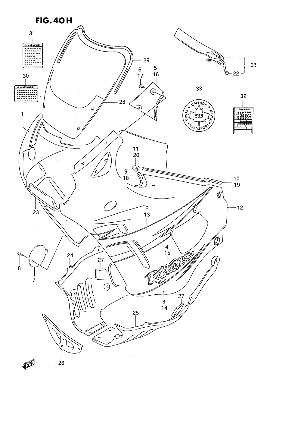 Cowling body (model t)