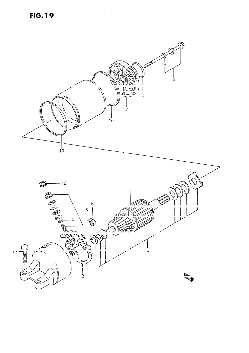 Starting motor