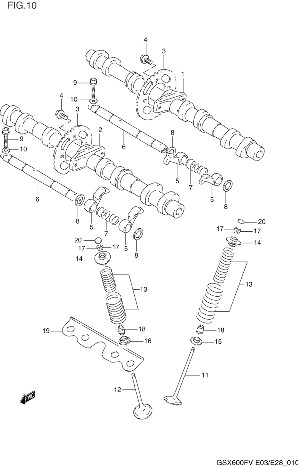 Cam shaft _ valve