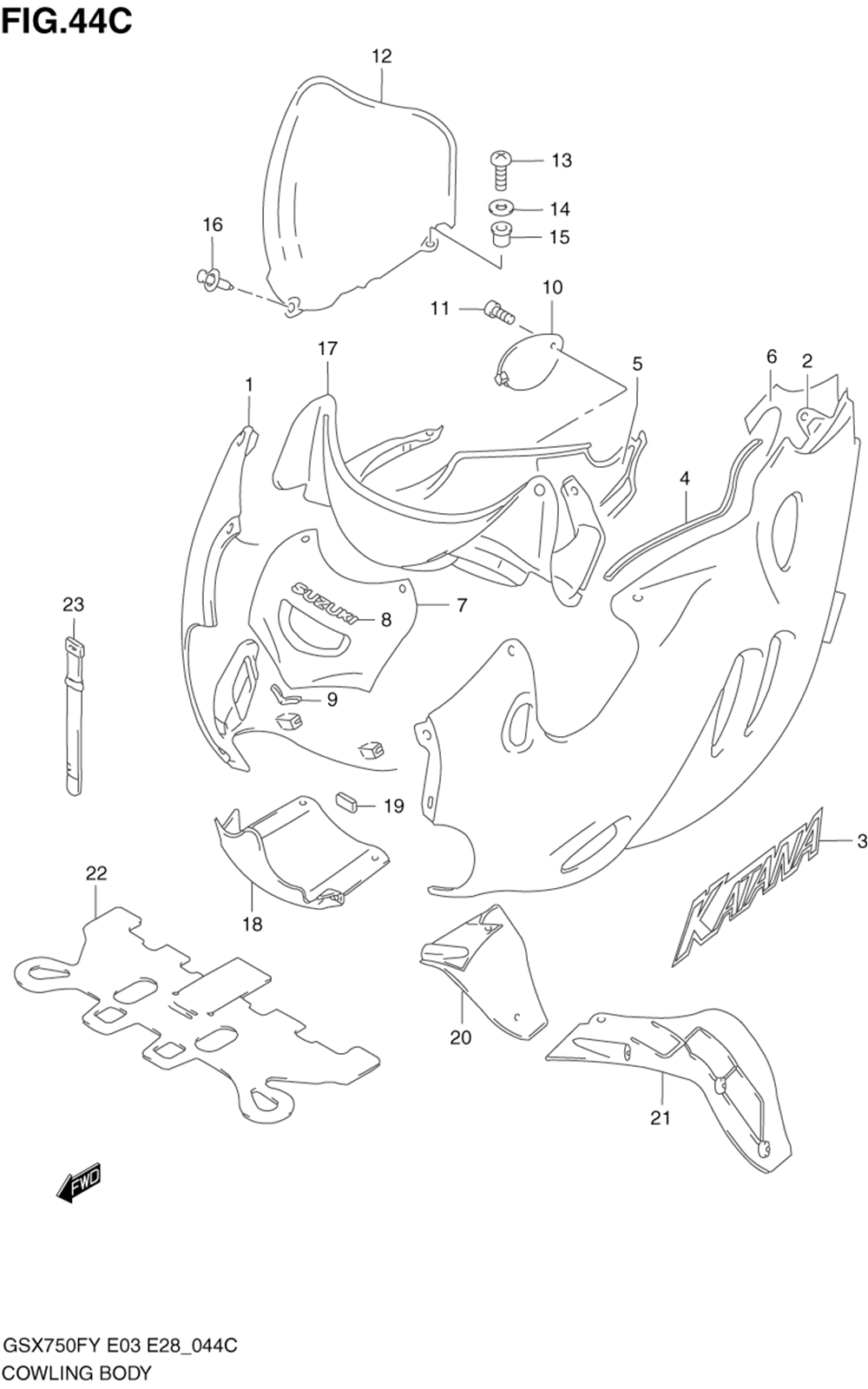 Cowling body (model k1)