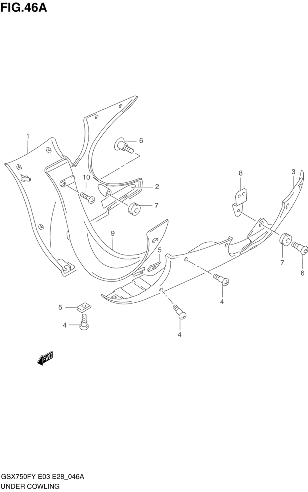 Under cowling (model k1)