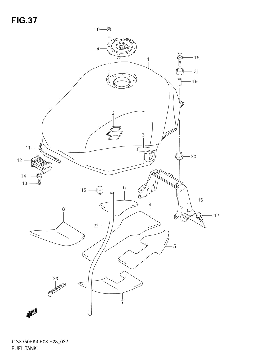 Fuel tank (model k4)