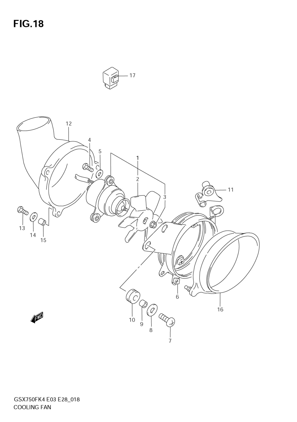 Cooling fan (e33)