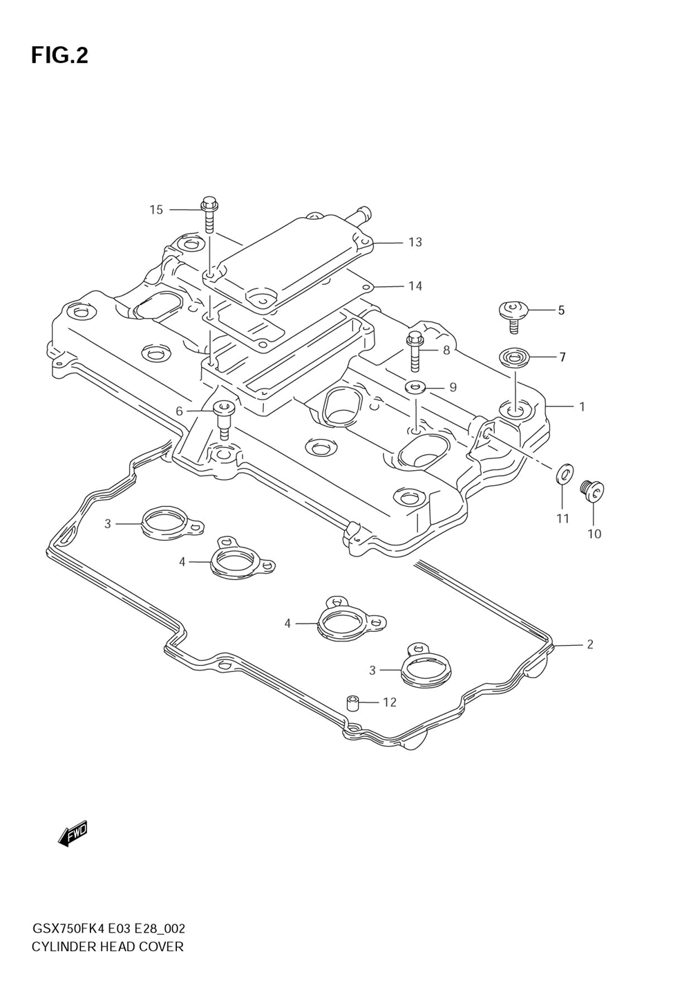 Cylinder head cover