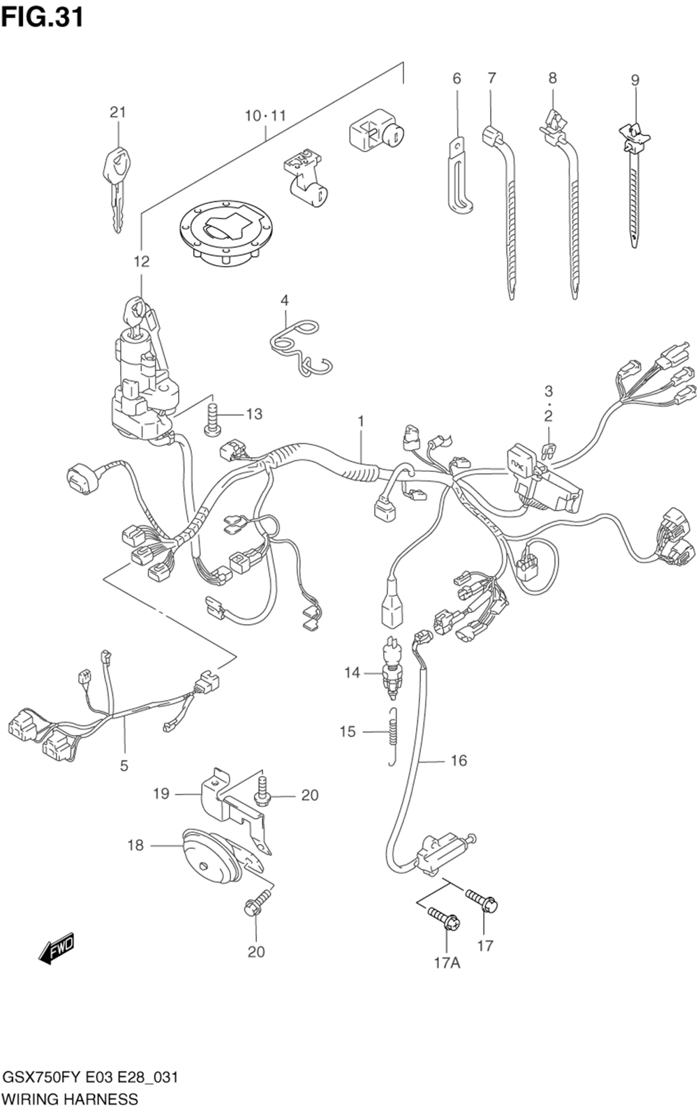 Wiring harness (model w_x_y_k1_k2)