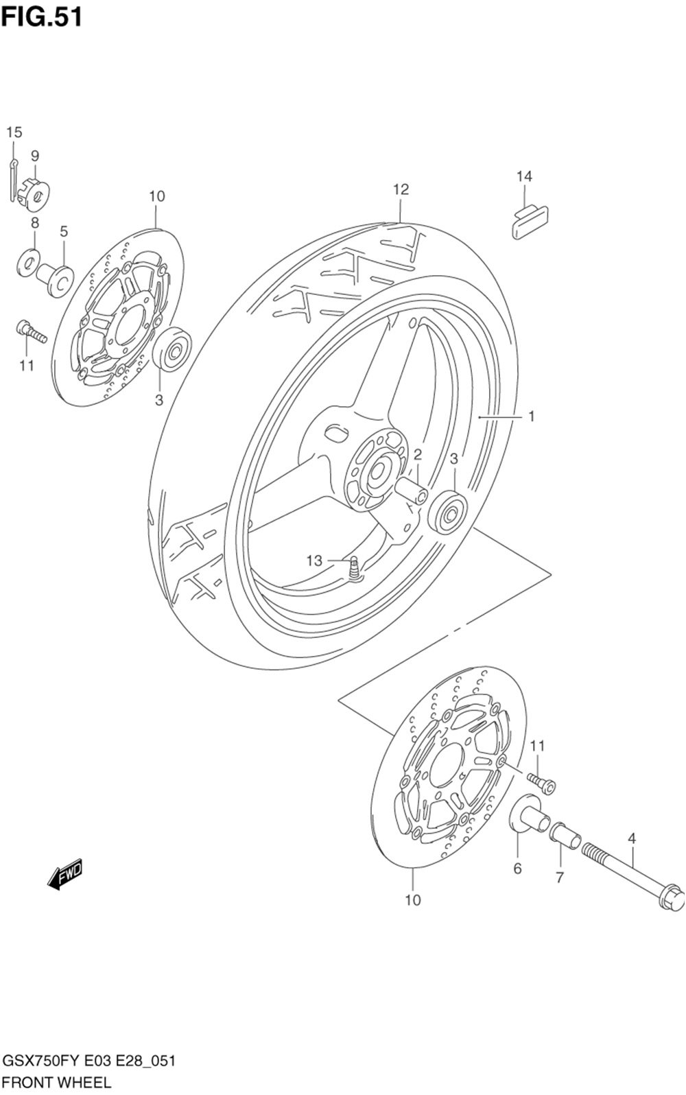 Front wheel (model w_x_y_k1_k2)