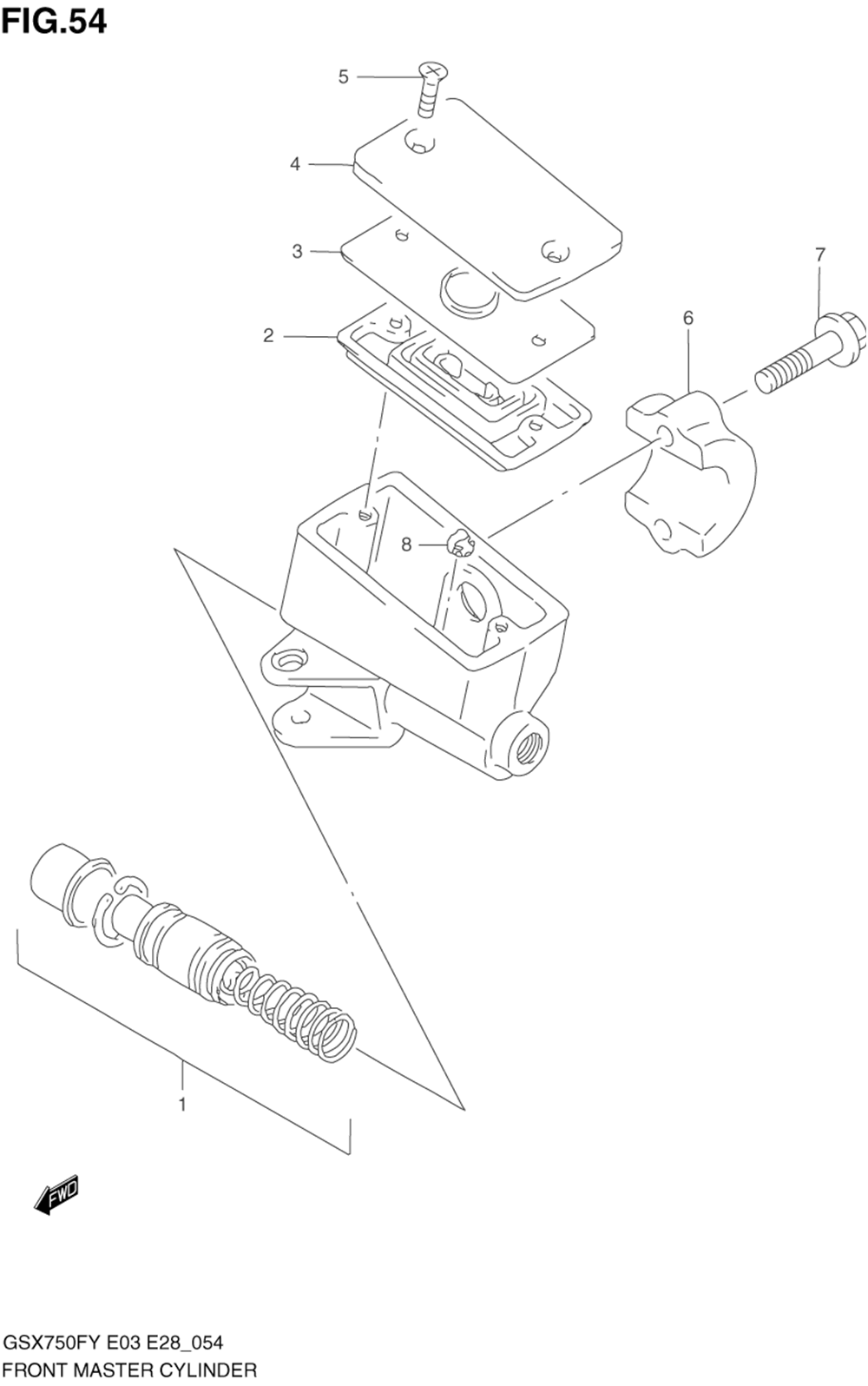 Front master cylinder