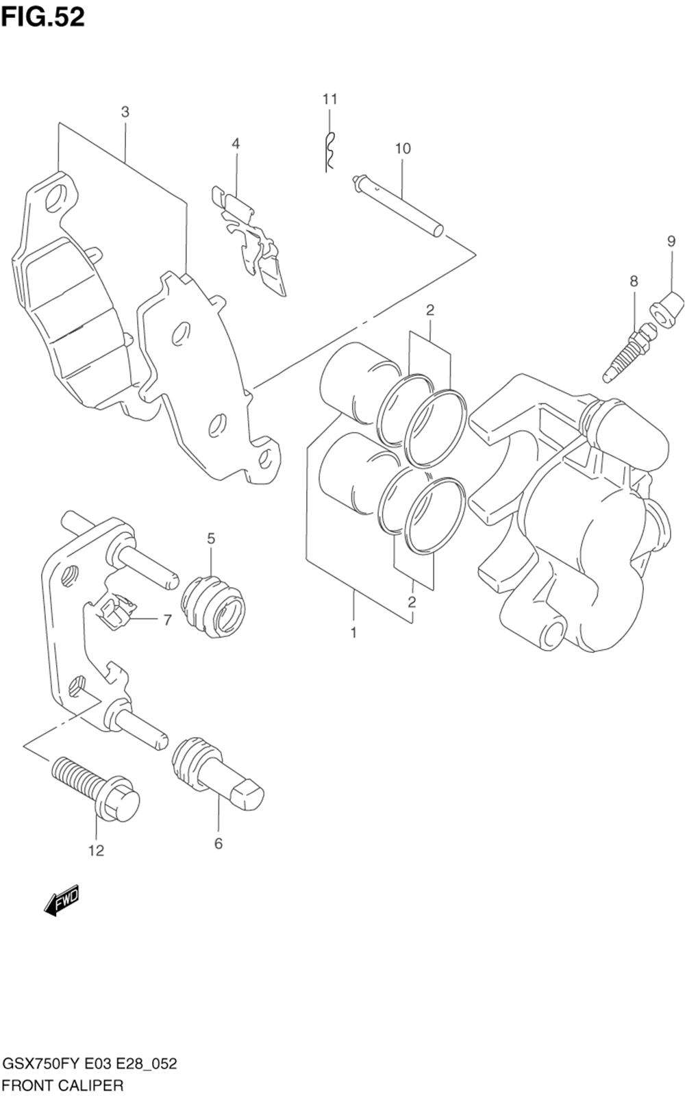 Front caliper