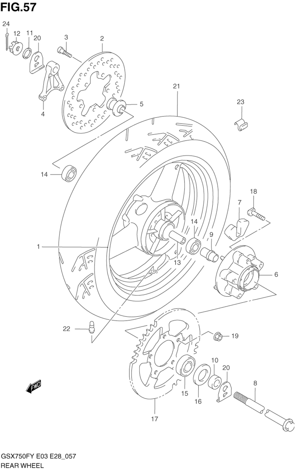 Rear wheel