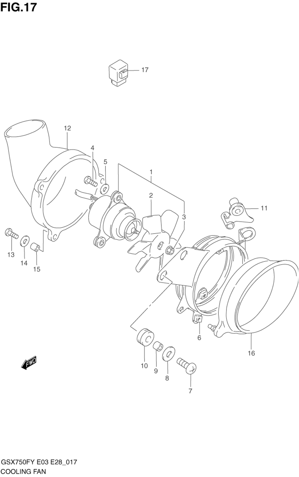 Cooling fan (e33)