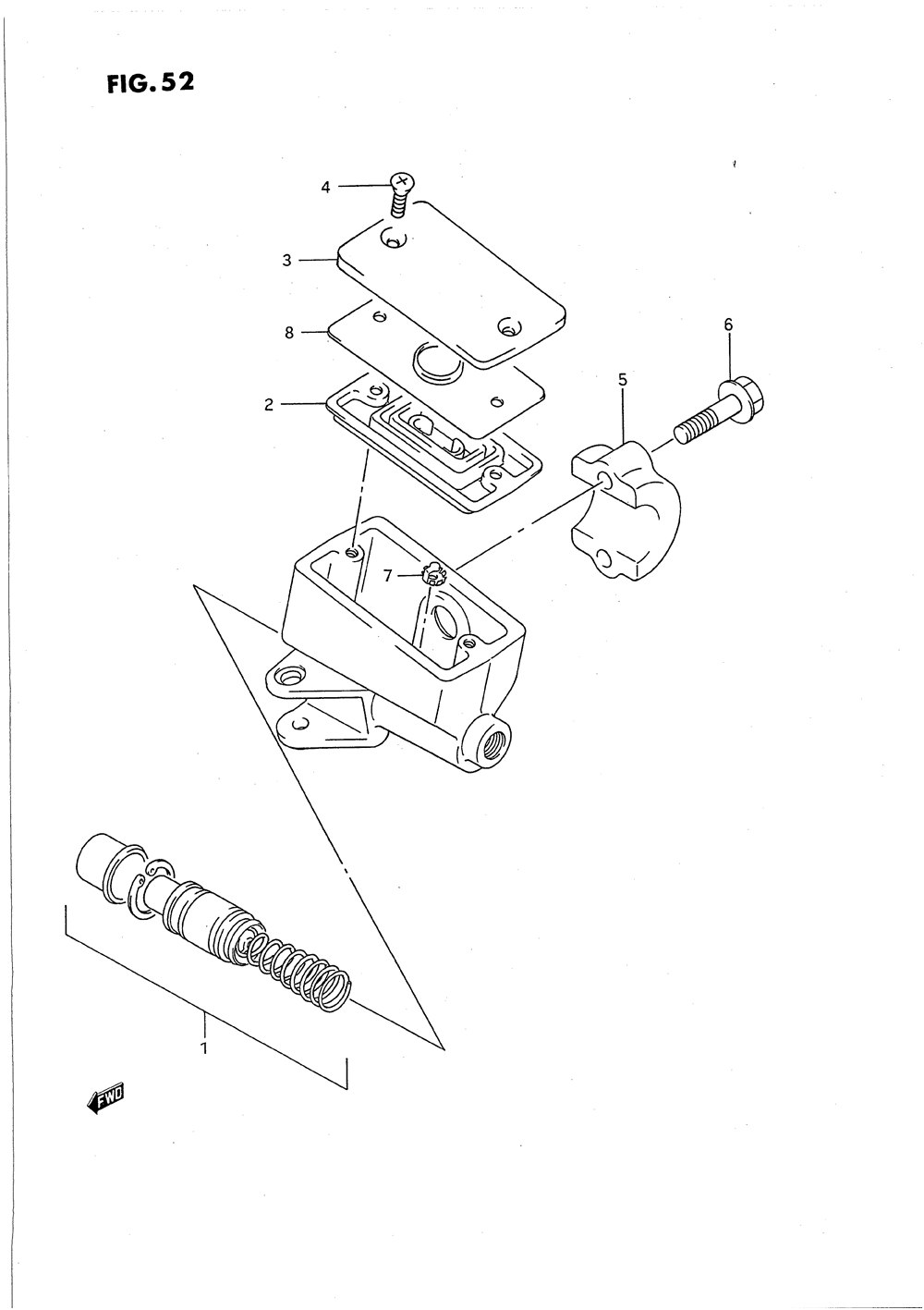 Front master cylinder