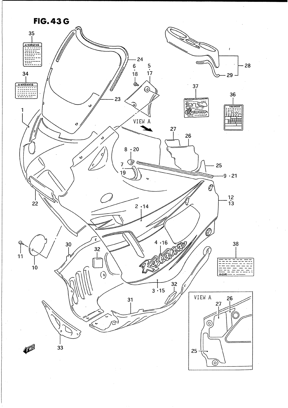 Cowling body (model t)