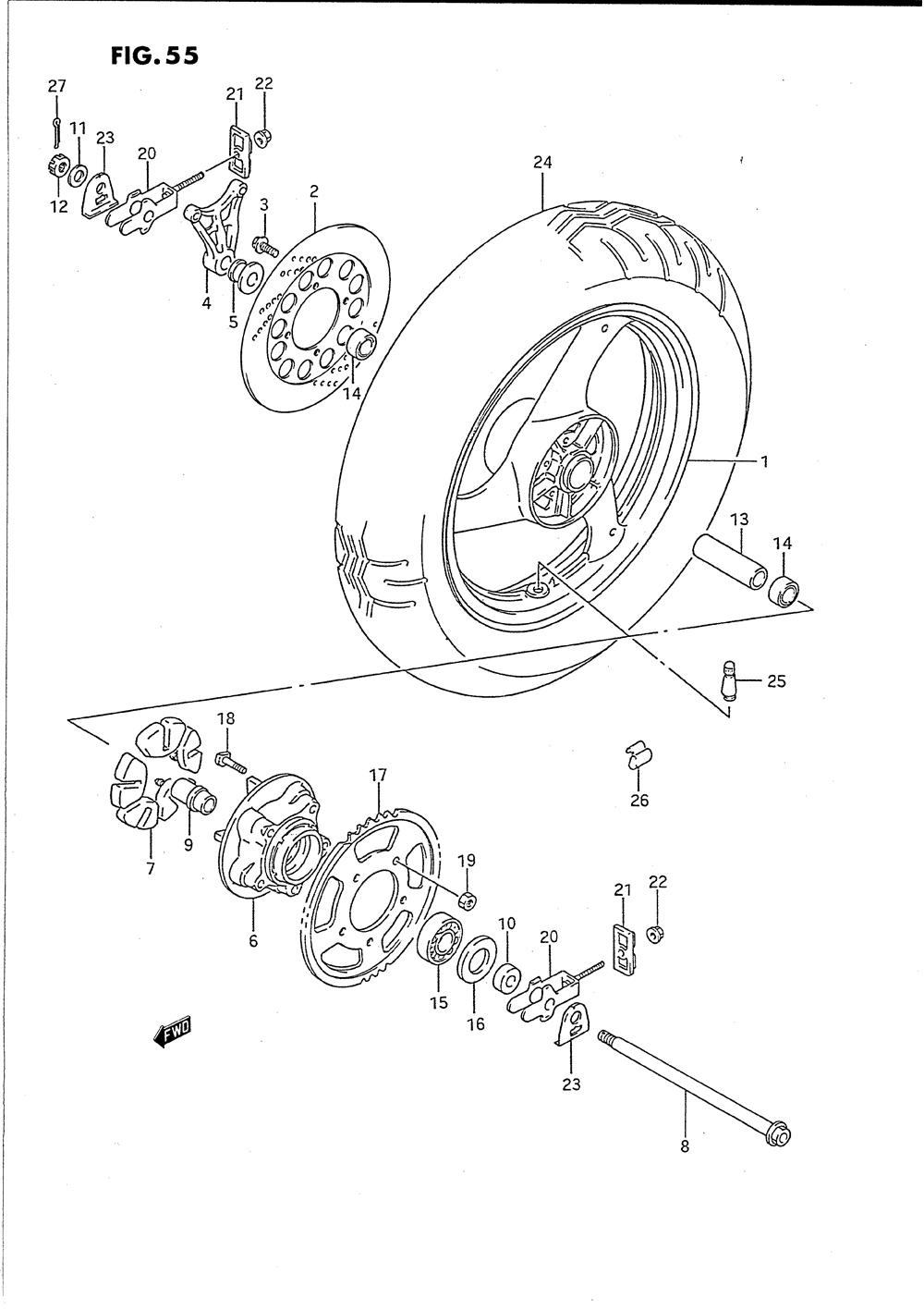 Rear wheel