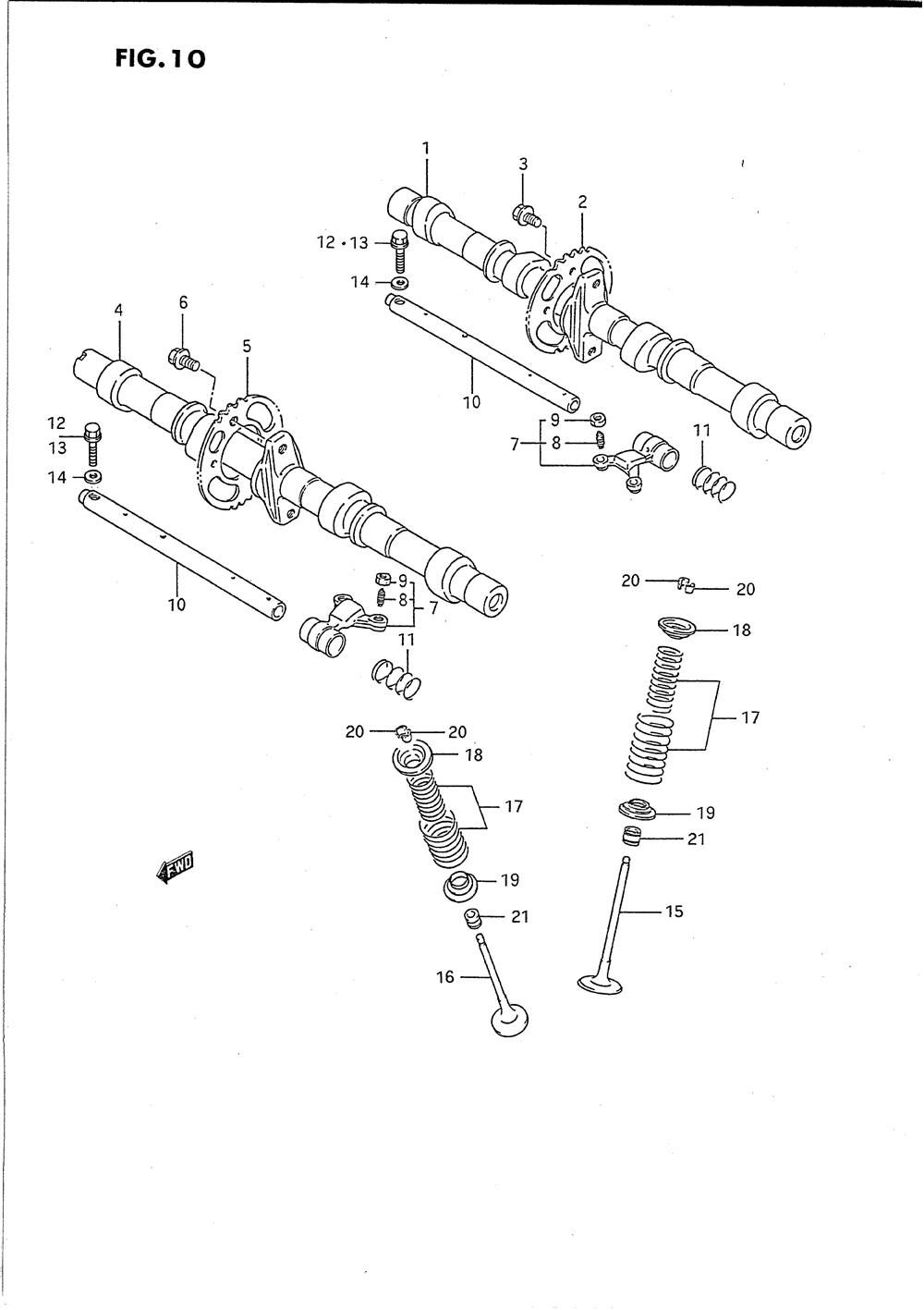 Cam shaft - valve